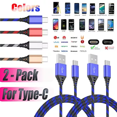 2x Type C Charging Sync Cable For Motorola One 5G Ace/Edge 5G UW 3/6/10ft Cords • $8.99