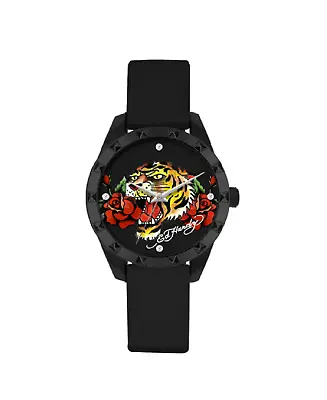 Ed Hardy Ladies Black/Black Plain Watch Analog • $24.99