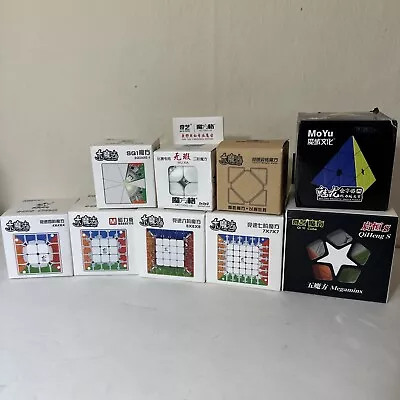 NEW WCA Speedcube Collection Lot Bundle Magnetic Stickerless MoYu 4x4 5x5 Skewb • $74.99