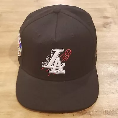 LA Baseball Hat Cap Snapback Twnty Two One Size Black Adjustable 2014 • $44.95