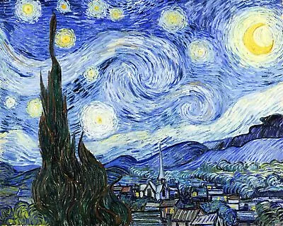 Starry Night By Vincent Van Gogh Art Painting Print • $16.99