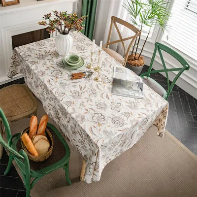 Rectangle Tablecloth Table Cloth Cover Protector Cafe Dining Room Tabletop Decor • $16.71