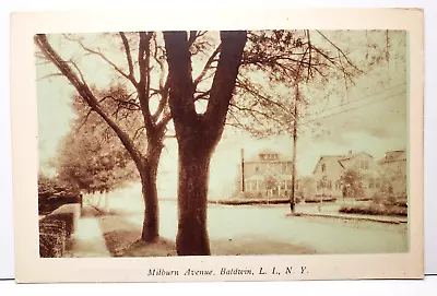 Milburn Avenue Baldwin Long Island New York Vintage Postcard | Unposted • $5.90