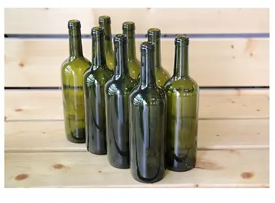 16 X 750ml OLIVE Glass Wine Bottle 0.75L 75cl Wine Home Brew P&P UK • £22.95