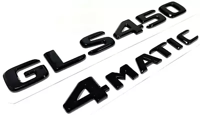 #2 Gls450 +4matic Black Mercedes Rear Trunk Emblem Badge Nameplate Decal Number • $22.99