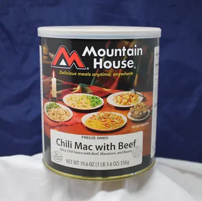 Mountain House Foods #10 Can Freeze Dried Chili Mac With Beef Best By 4/2037 • $25.95