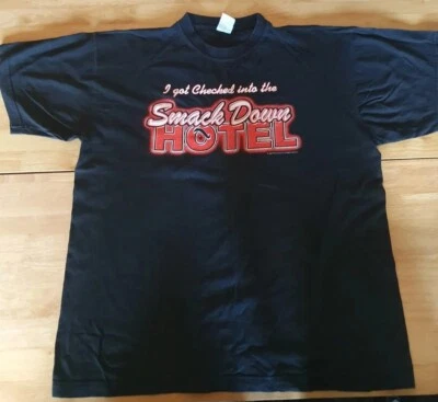 £29.95 • Buy WWE WWF The Rock Smackdown Hotel Vintage T-shirt XL 1999