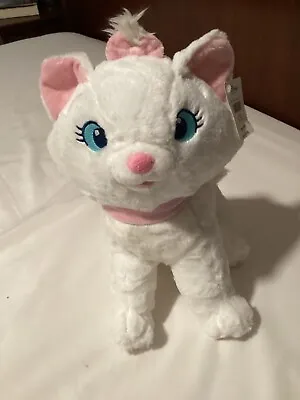 Disney Store Plush Aristocats Marie Pink Bow White Kitty Cat Soft Stuffed 13” • $29