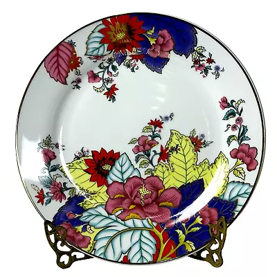 Vintage Imperial Leaf China Tobacco Leaf Floral Gold Trim Dinner Plate-10.5  • $29.50