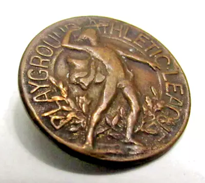 Antique 1908 Baltimore Maryland Public Athletic League Broken Pin Medal Copper • $13.95