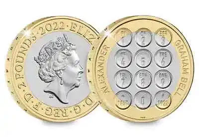 2022 £2 Two Pound Coin Alexander Graham Bell UK Royal Mint BUNC Uncirculated • £13.50