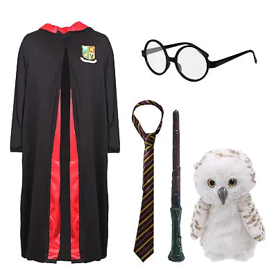 Kids Wizard Costume World Book Day Owl Glasses Magic Wand Tie Boys Girls • £10.99