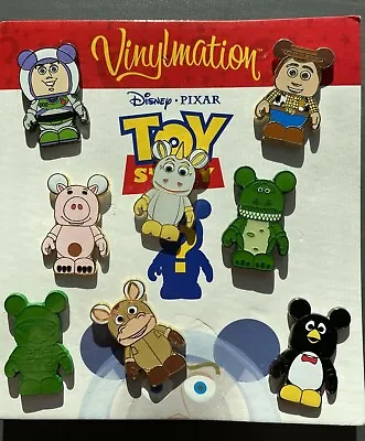 Toy Story Vinylmation Disney Pin Set Of 8Woody Buzz Rex Army Wheezy Ham Bullseye • $44.99