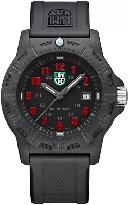 Luminox Sea Lion X2.2055 Carbonox Men's 100m Black / Orange Dial 44mm Watch New • £265.99