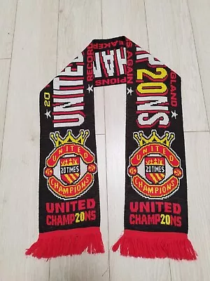 Manchester United Football Scarf Champions  • $15