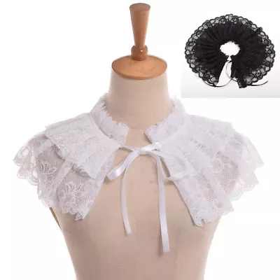 1pc Women   Neck Ruff  Victorian Steampunk Lolita Neck Collar Mini Cape • $13.99