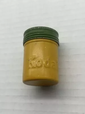 VINTAGE KODAK Metal FILM Can CANISTER- Embossed Yellow And Green • $7.49