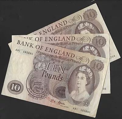 B316 Fforde 1967 Ten Pound £10 Banknote - Select Your Note • £35