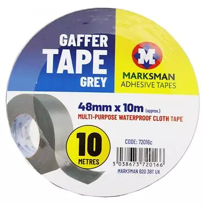 Duct Gaffer Tape Premium Heavy Duty Waterproof Gaffa Duck Grey 48mm X 10m • £3.99