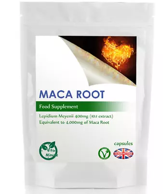 £2.29 • Buy High Strength Maca Root Extract 4000mg (30/60/90/120/180 Capsules) UK (Private)