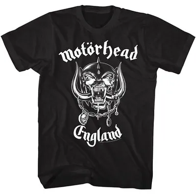 Motorhead England 78 Men's T Shirt Snaggletooth War-Pig Lemmy Heavy Metal Rock • $28.50