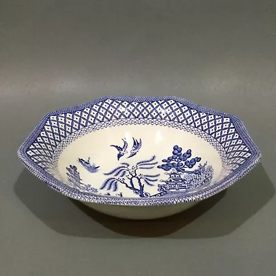 J & G Meakin Ironstone  “  Willow “ Blue & White Soup / Cereal Bowl • £5.95