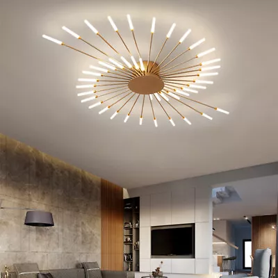 Simple Rod LED Pendant Light Bedroom Ceiling 05 • $248.72