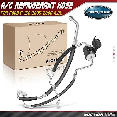 A/C Refrigerant Discharge / Suction Hose Assembly For Ford F-150 2005-2006 4.2L • $47.99