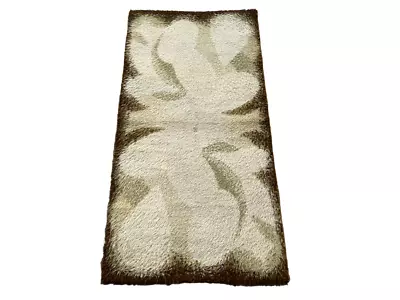 Vintage Desso Swedish Mid Century Rya Shag Scandinavian Wool Flokati Rug 2x4 Ft • $250