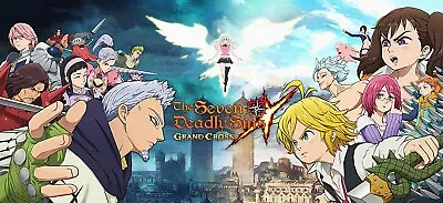The Seven Deadly Sins 7DS Grand Cross Anime Turn Based Game Cover Art 11x24 • £19.27