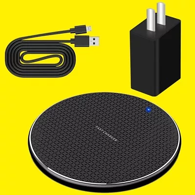 Wireless Fast Charger Charging Pad Dock W/ Power Adapter Cable F Nokia 8 Sirocco • $26.66