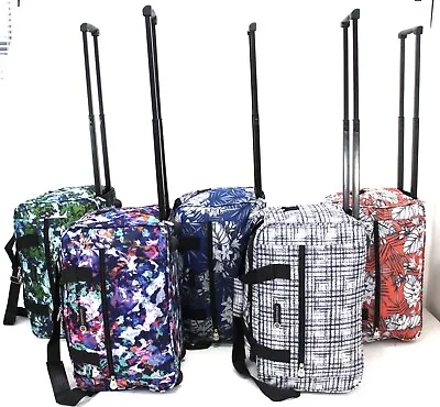 18  Wheeled Cabin Approved Bag Holdall Trolley Luggage Weekend Duffle Case Bag • £18.99