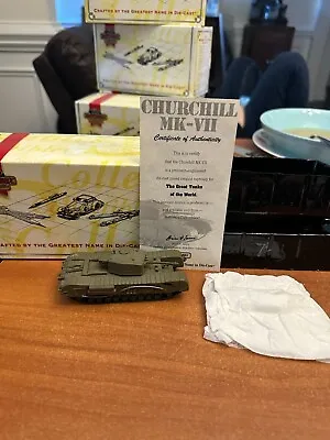 Matchbox Dinky Tanks Of The World Churchill MK-VII Diecast Metal 1:72 DYM37584 • $28.79