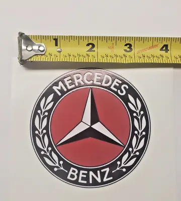 Mercedes Benz 3. In. Roun Sticker  Only 2.99 But Discounts If You Buy 2 Or More! • $2.99