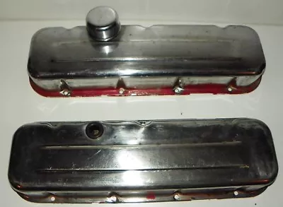 L78 Ls6 Big Block Chevelle Camaro Nova Corvette Orig. Bbc Chrome Valve Covers #2 • $59.99