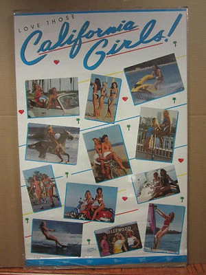 $14.99 • Buy Vintage Love Those California Girls HOT Car Garage Man Cave Poster 1984 1745