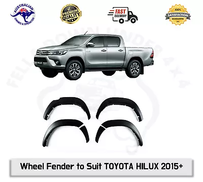 Fender Flare Wheel Arch Guard Protector Cover Trim To Suit Toyota Hilux 2015-20 • $230.99