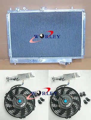 For Mazda FAMILIA GTX / 323/PROTEGE LX 1.8L BP 1989-1994 Aluminum Radiator +fans • $121.62