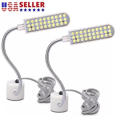 2X Sewing Machine LED Light Gooseneck Work Lamp With Magnetic Mounting Base K7I7 • $12.99