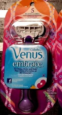 NEW! Gillette Venus EMBRACE - 1 HANDLE - 1 Cartridge [5 BLADES] • $8.99