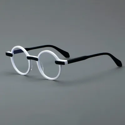 Men Women Acetate Frame Eyeglasses Clear Lens Fashion Round Glasses Frames New  • $26.86