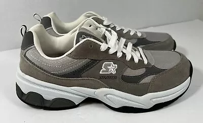 Vintage Starter Gray/Black/white Tennis Shoes Mens Size 14W NWT Non-Marking • $21.99