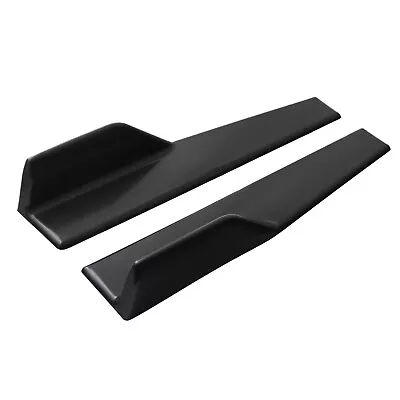 For Mazda 2 3 5 6 Car Side Skirt Extension Lip Body Kit Splitters Glossy Black • $29.98