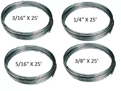 OE Automotive Steel Brake Fuel Trans Line Tubing 3/16 1/4 5/16 3/8 25ft Coil USA • $69.95