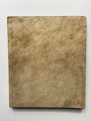 Delightful Antique Notebook Mid 19th C Vellum Cover With Later Written Additions • £25