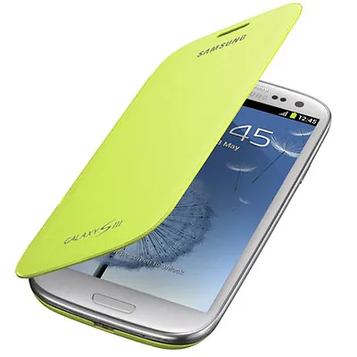 Genuine Samsung FLIP CASE GALAXY S 3 III GT I9305 Original Smart Phone Cover GR • £2.99