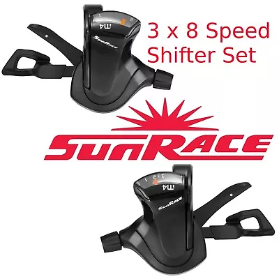 Sunrace DL-M403 3x8 Speed Bike Trigger Shifters • $26.57