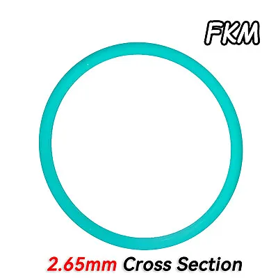 2.65mm Cross Section O Rings FKM Rubber Ø 6-360 Mm ID Oil Resistant Seals Washer • £2.75