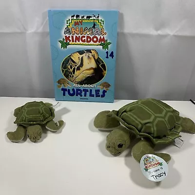 My Animal Kingdom: All About Turtles 2 Plush Toys Hardcover Book Included • £12.99