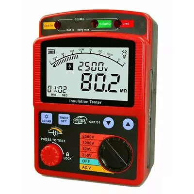 NEW 100% Original GM3125 Digital Insulation  5000V  Megger Ohm Voltmeter • $237.99